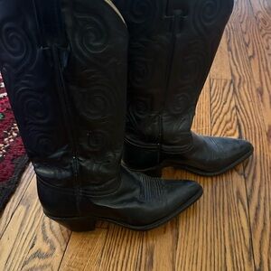 Tony Lama Black Cowboy Boots